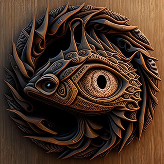 3D model Dragon eye fish (STL)